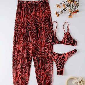 Vibrant Three Piece Swim Set